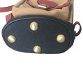 TOURBON classic design single shoulder vintage canvas leather golf carry bag